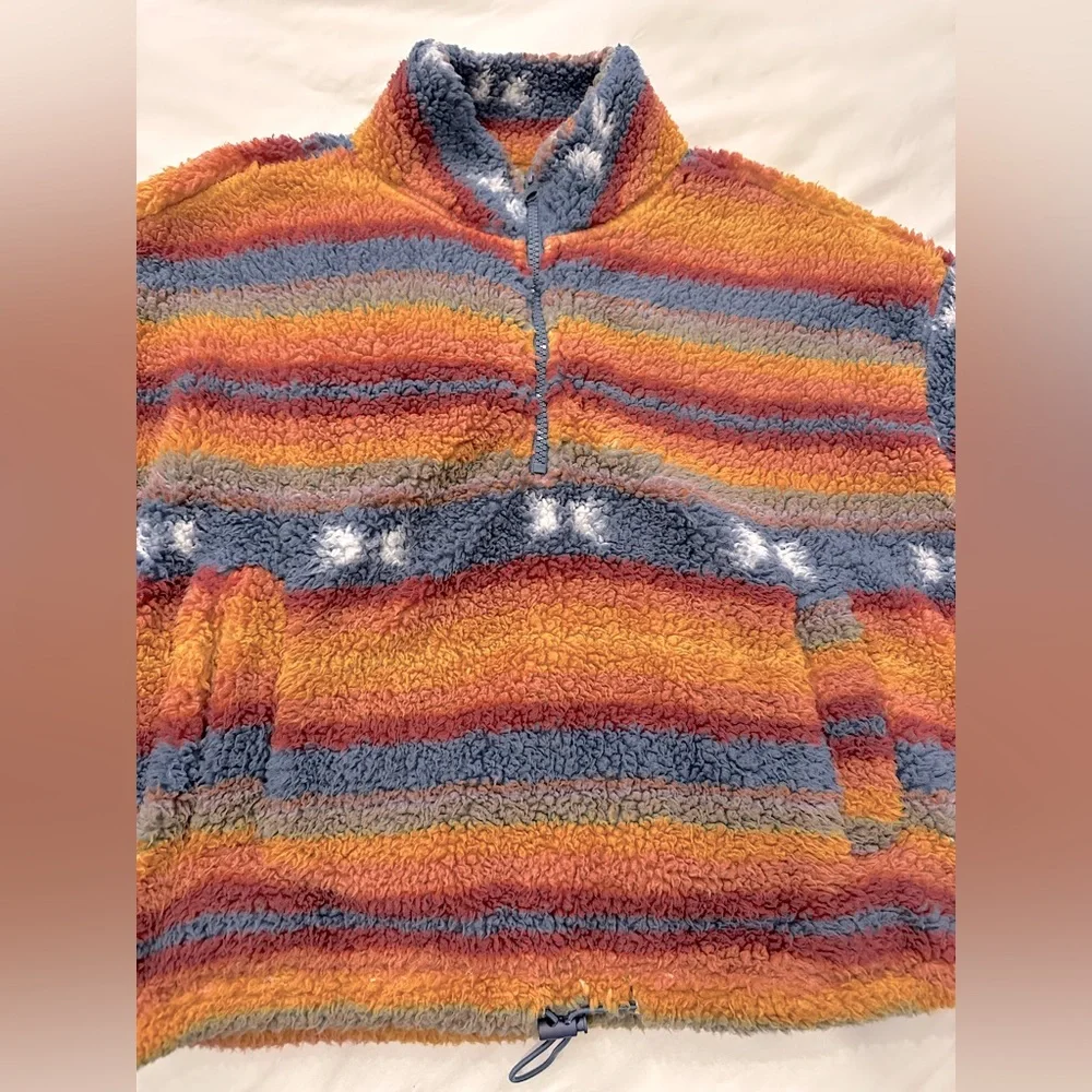 Hippie Rose sherpa zip up sweater - Picture 2 of 8